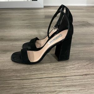 Steve Madden Black Suede Heels